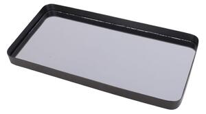 Crni pladanj s ogledalom PT LIVING Rectangle, širine 20 cm