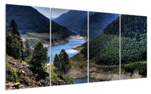 Slika - rijeka između planina (160x80cm) (F000615F16080)