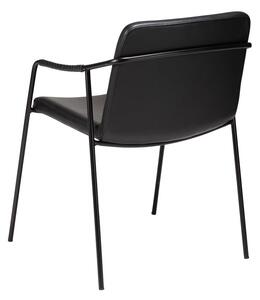 Crna blagovaonska stolica od imitacije kože DAN-FORM Denmark Boto
