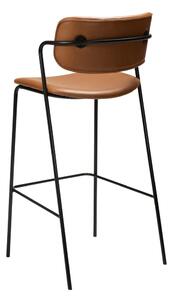 Smeđa barska stolica od imitacije kože DAN-FORM Denmark Zed, visina 107 cm