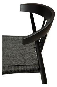 Crna barska stolica DAN-FORM Denmark Sava, visina 91,5 cm