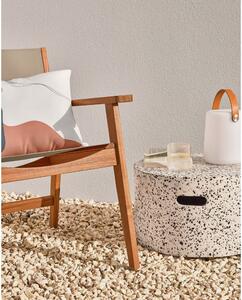 Bijeli betonski pomoćni stol Kave Home Jenell, ⌀ 52 cm
