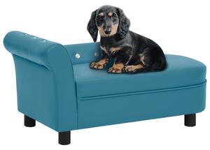 VidaXL Sofa za pse tirkizna 83 x 45 x 42 cm od umjetne kože