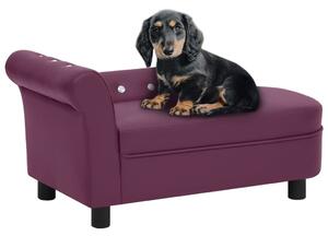 VidaXL Sofa za pse bordo 83 x 45 x 42 cm od umjetne kože