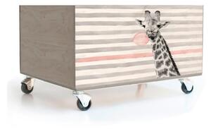 Drvena kutija na kotačima Little Nice Things Giraffe