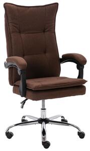 VidaXL Uredska stolica od tkanine smeđa