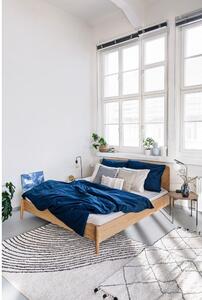 Tamnoplava pamučna posteljina za bračni krevet Bonami Selection, 200 x 200 cm