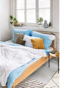 Azurna pamučna posteljina za krevet za jednu osobu Bonami Selection, 140 x 200 cm