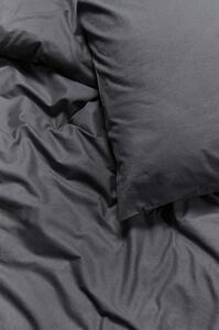 Antracitno siva posteljina za bračnni krevet od stonewashed pamuka Bonami Selection, 200 x 220 cm