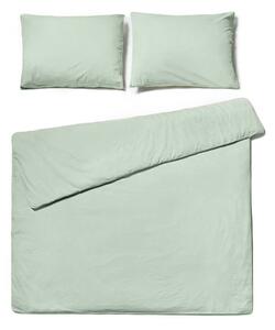 Kadulja zelena posteljina za bračni krevet od stonewashed pamuka Bonami Selection, 200 x 220 cm