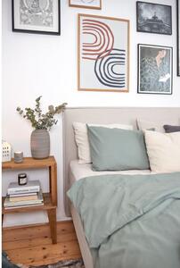 Mint zelena posteljina za bračni krevet od stonewashed pamuka Bonami Selection, 200 x 220 cm