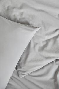 Svijetlo siva posteljina za bračni krevet od stonewashed pamuka Bonami Selection, 200 x 200 cm