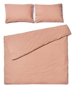 Svjetlosmeđa posteljina za bračni krevet od stonewashed pamuka Bonami Selection, 200 x 220 cm