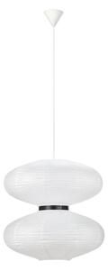 Bijela viseća stropna svjetiljka Markslöjd Dual, ø 60 cm