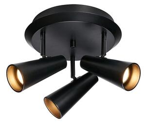 Crna stropna svjetiljka Markslöjd Crest, ø 36 cm