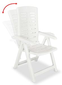 Vrtne stolice 2 kom plastične bijele