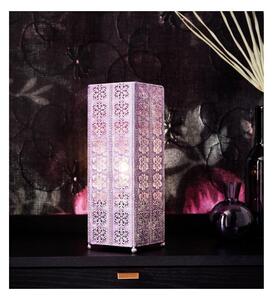 Ružičasta stolna lampa Markslöjd Agra, visina 33,5 cm