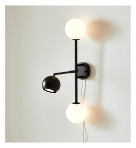 Crna zidna svjetiljka Markslöjd Beside, visina 60 cm