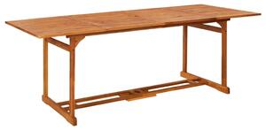 VidaXL Vrtni blagovaonski stol 220 x 90 x 75 cm masivno bagremovo drvo
