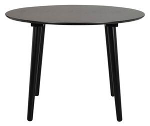 Crni blagovaonski stol Rowico Lotta, ø 106 cm