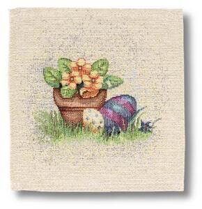 Uskrsni podmetač Zeko u kamilici - 20x20 cm