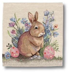 Uskrsni podmetač Zeko u pisanicama - 20x20 cm