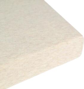 Donja plahta Jersey Melange New - Svijetlo bež - 90x200 cm