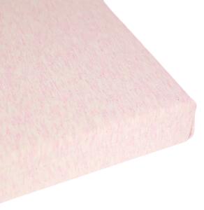 Donja plahta Jersey Melange New - Svijetlo roza - 90x200 cm