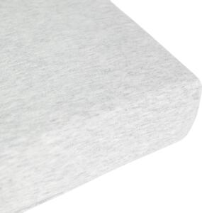 Donja plahta Jersey Melange New - Svijetlo siva - 90x200 cm