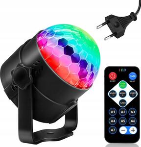 Disco led rgb projektor svjetlosni efekt + daljinski upravljač - 2611792