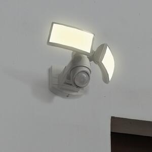 LUTEC ARC LED vanjska zidna svjetiljka s senzorom, bijela, 28 cm, 2 svjetla, IP54, Bijela, Plastika, Zidni kvadrat