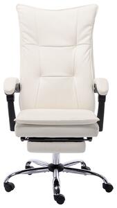 VidaXL Uredska stolica od umjetne kože krem