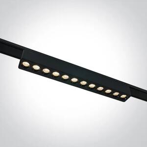 CRNA LINEARNA LED SVJETILJKA ZA FLAT MAGNETNE ŠINE 12W CCT 48V IP20 DM43102FB/B/V
