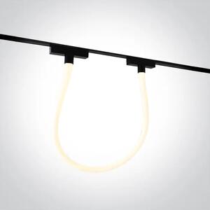 CRNA LED SVJETILJKA ZA FLAT MAGNETNE ŠINE 16W 48V IP20 3000K DM43128FA/B/W