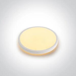 BIJELA LED PLAFONJERA S POZADINSKIM OSVJETLJENJEM 30W+3W CCT IP20 230V DM62002B/W/V