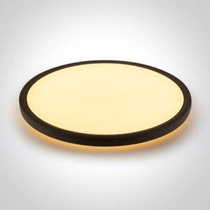 CRNA LED PLAFONJERA S POZADINSKIM OSVJETLJENJEM 45W+5W CCT IP20 230V DM62002D/B/V