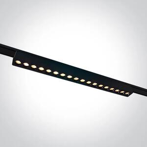 CRNA LINEARNA LED SVJETILJKA ZA FLAT MAGNETNE ŠINE 18W CCT 48V IP20 DM43102FC/B/V