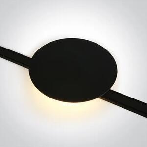 CRNA LED SVJETILJKA ZA FLAT MAGNETNE ŠINE 9W 48V CCT IP20 DARK LIGHT DM43112F/B/V
