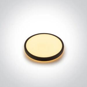 CRNA LED PLAFONJERA S POZADINSKIM OSVJETLJENJEM 22W+3W CCT IP20 230V DM62002A/B/V