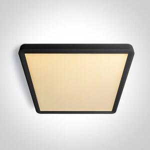 TANKA ČETVRTASTA CRNA LED PLAFONJERA 24W CCT UGR19 230V DM62020JU/B/V