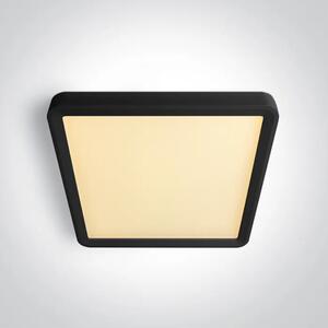 TANKA ČETVRTASTA CRNA LED PLAFONJERA 18W CCT UGR19 230V DM62020HU/B/V
