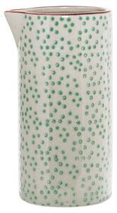 Zeleno-bijeli vrč za mlijeko Bloomingville Patrizia, 250 ml