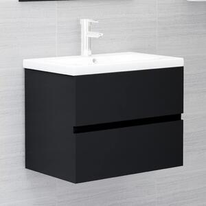 VidaXL 804738 Sink Cabinet Black 60x38,5x45 cm Chipboard
