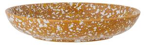 Narančasto-bijeli keramički duboki tanjur Bloomingville Carmel, ø 21 cm