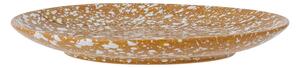 Narančasto-bijeli keramički tanjur Bloomingville Carmel, ø 26 cm
