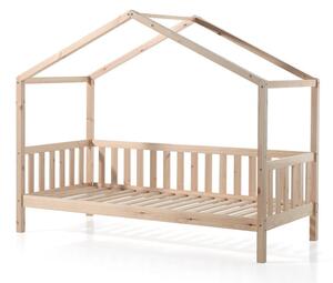 Dječji krevet u obliku kućice od borovine Vipack Dallas, 90 x 200 cm