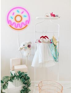 Ružičasti zidni svjetleći ukras Candy Shock Donut, ø 40 cm