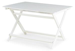 Bijeli vrtni stol od bagremovog drveta Bonami Essentials Natur, 114 x 88 cm