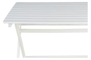 Bijeli vrtni stol od bagremovog drveta Bonami Essentials Natur, 114 x 88 cm