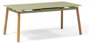 Maslinasto zeleni metalni vrtni stol Ezeis Alicante, 160 x 80 cm